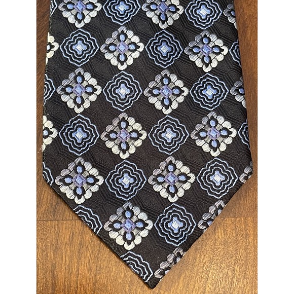 Fabio Fazio , Blue, Hand Made, 100% Silk, Men’s Neck Tie, Made In China - Picture 1 of 9